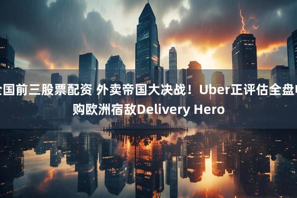 全国前三股票配资 外卖帝国大决战！Uber正评估全盘收购欧洲宿敌Delivery Hero